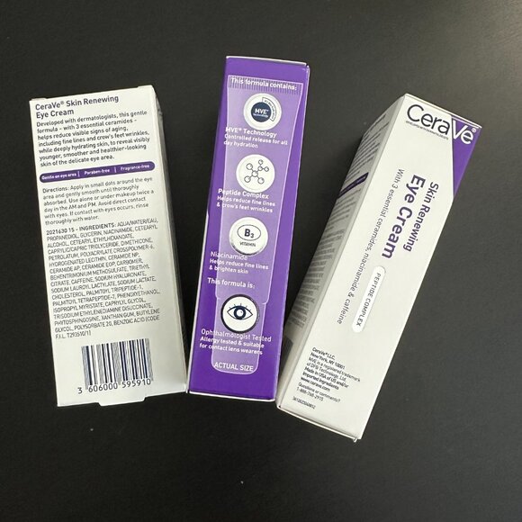 6 Total Items, 3 of the Skin Renewing Eye Cream and 3 of the Eye Repair Cream - Picture 2 of 6